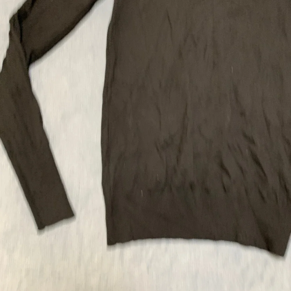 J.Crew Sweater Mens Small Black Turtle Neck Long Sleeve Casual Fit Ribbed Hem